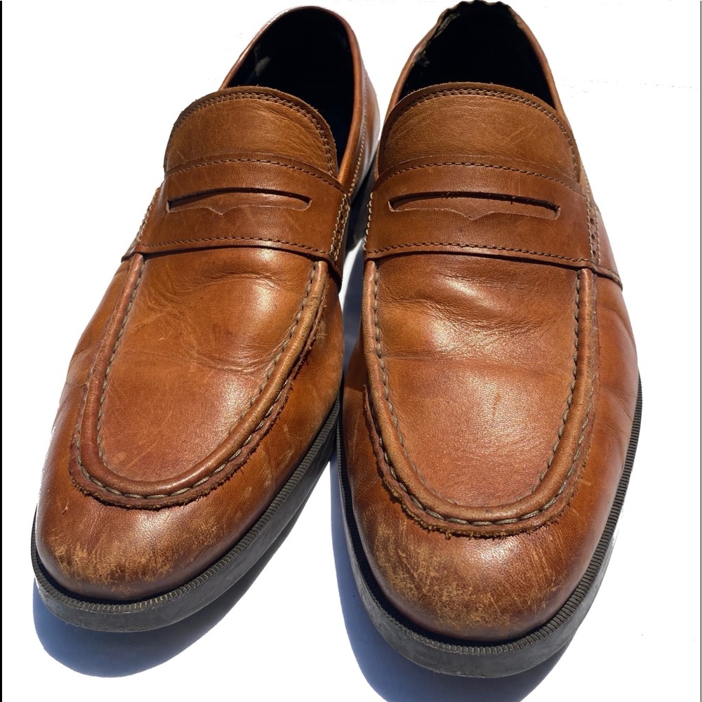 Cole Haan Grand OS Jefferson Men's Brown Leather Dress Loafers Sz 8.5 C25080